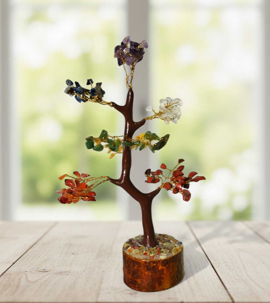 7 Chakra Stone Tree ( 300 Beads)  - 3